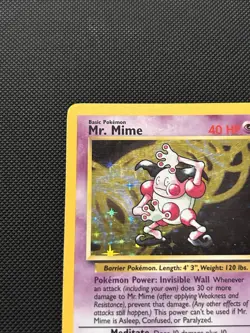 Mr. Mime 6/64 1999 Jungle Unlimited Pokemon Card WOTC Vintage Holo Rare - LP - Image 2