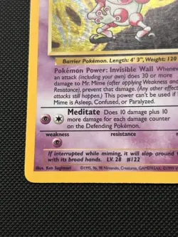 Mr. Mime 6/64 1999 Jungle Unlimited Pokemon Card WOTC Vintage Holo Rare - LP - Image 4