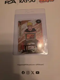 PSA Magazine x Kayou Exclusive NARUTO UZUMAKI PROMO CARD and Magazine Base Cover - Image 4