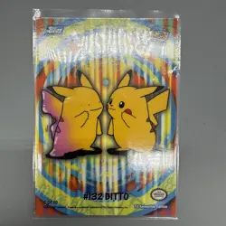 Topps Pokemon 2000 TV Animation Series Ditto Pikachu Card 132 - Image 1