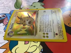 Pokemon TCG Raichu Fossil Holo Card 14/62 Unlimited Holo Rare WOTC Vintage LP - Image 2