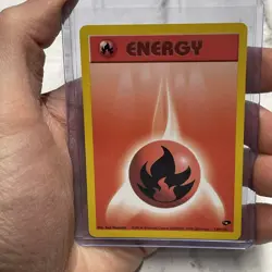 Fire Energy 128/132 Gym Challenge NM/MT Vintage Pokemon Card Nintendo Vtg WOTC - Image 1