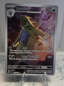 Tyranitar Illustration Rare 222/193 Pack Fresh Paldea Evolved Pokemon Card - Image 1