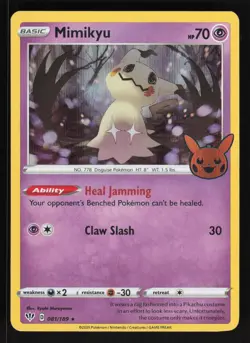 Mimikyu #081/189 Halloween Treats Pokemon Holo Card TCCCX - Image 1