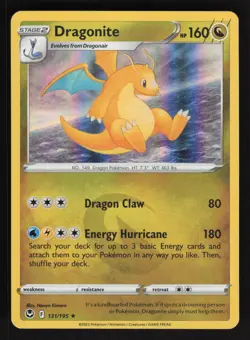 Pokemon SWSH12: Silver Tempest #131/195 Dragonite Holo Foil Card TCCCX - Image 1