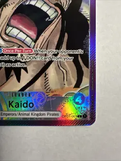 One Piece Card Game Kaido OP01-061 Alternative Leader Mint Condition - Image 5