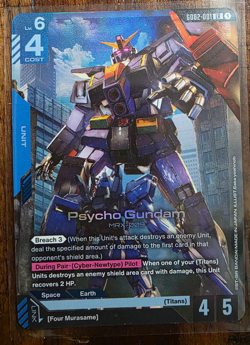 Gundam Card Game TCG - Psycho Gundam - Dual Impact - GD02-001 LR - NM - Image 1