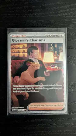 Giovanni’s Charisma 207/165 - SAR - SV 151 - Pokemon TCG - Full Art Trainer Card - Image 1