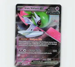Iron Valiant EX 089/182 Paradox Rift Pokemon Card NM Condition - Image 1