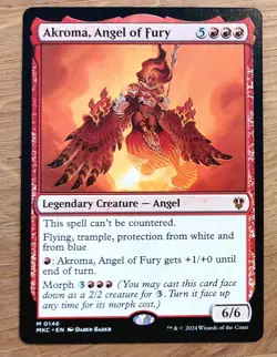 Mtg Magic: Akroma, Engel der Wut, Angel of Fury, English, Mythic - Image 1