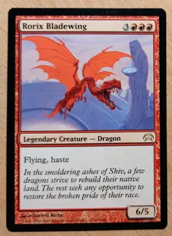 Mtg Magic: Rorix Bladewing, English Nearmint, Drache Legende - Image 1