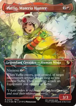Mtg Magic Final Fantasy Yuffie Materia Hunter Chocobo Track ENG FOIL NM Presale - Image 1