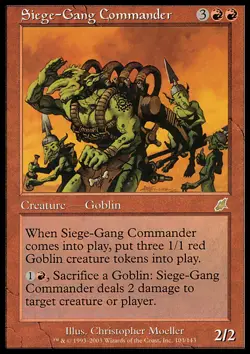 MTG SIEGE-GANG COMMANDER POOR - CAPO DELLA SQUADRA DI ASSEDIO - SCG - MAGIC - Image 1