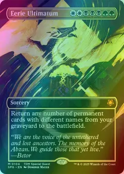 Eerie Ultimatum - FOIL Full Art - Special Guests SPG 104 - NM EN MTG - Image 1