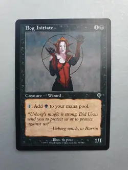 Bog initiate , MTG Invasion (2000). Common Black Creature NM - Image 1