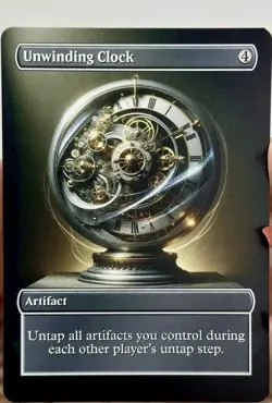 Unwinding Clock Proxy Card with Custom designed art - Image 1