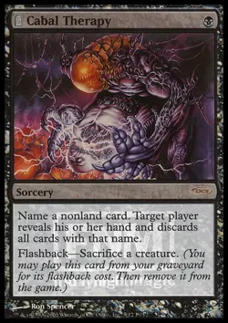 MTG CABAL THERAPY FOIL EXC - POOR TERAPIA DELLA CABALA - FNM - MAGIC - Image 1