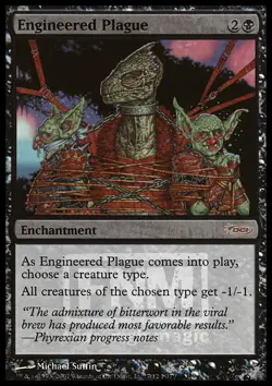 MTG ENGINEERED PLAGUE EXC FOIL - PESTE ARTIFICIALE FNM - PROMO - MAGIC - Image 1