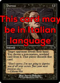 MTG DURESS 303 EXC - COSTRIZIONE - DMR X IT - MAGIC - Image 1