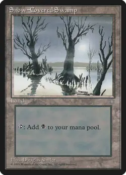 MTG SNOW COVERED SWAMP EXC - PALUDE INNEVATA - IA - MAGIC - Image 1