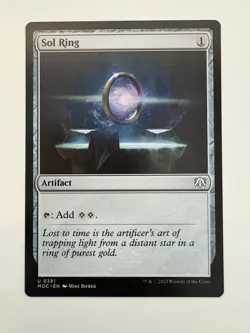 Sol Ring MTG Magic the Gathering Card NM Near Mint MOC - Image 1