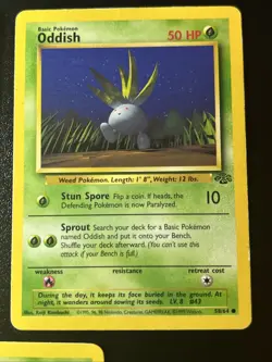 ODDISH 58/64 JUNGLE SET UNLIMITED POKEMON TCG CCG COMMON X5 - Image 4
