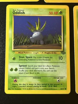 ODDISH 58/64 JUNGLE SET UNLIMITED POKEMON TCG CCG COMMON X5 - Image 5