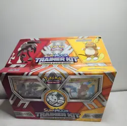 Pokemon TCG Sun and Moon Trainer Kit Lycanroc & Alolan Raichu Sealed 820650802102 - Image 1