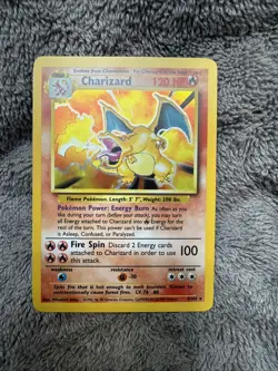 Pokemon TCG Charizard Base Set Holo Unlimited Rare - Image 1