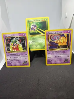 Pokemon TCG Gym Heroes 1ST EDITION Sabrina’s Jynx & Drowzee #59, #92, #96/132 LP - Image 1