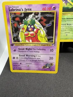 Pokemon TCG Gym Heroes 1ST EDITION Sabrina’s Jynx & Drowzee #59, #92, #96/132 LP - Image 2