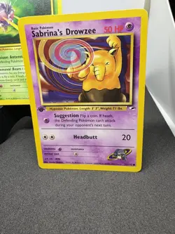 Pokemon TCG Gym Heroes 1ST EDITION Sabrina’s Jynx & Drowzee #59, #92, #96/132 LP - Image 3