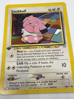 Pokemon TCG Fearow 36/64 Jungle, Furret 35 Hoothoot 60 Snubbull 74 1ST Editions - Image 5