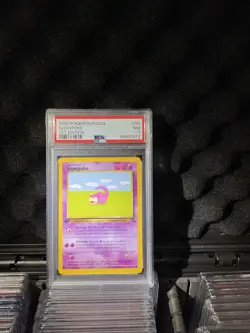 1999 Pokemon Fossil First Edition Slowpoke PSA 7 - Image 5