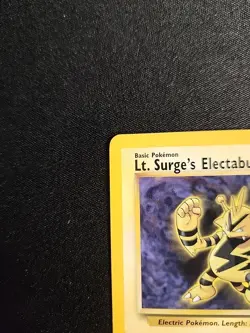 Vintage pokemon Non-Holo Rare Lt. Surge’s Electabuzz 27/132 Gym Heroes WotC - Image 2