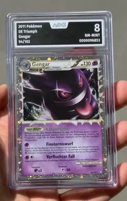 Gengar 94/102 Holo Pokemon Karte - Triumph 2011 - Deutsch AOG 8 NEAR MINT - Image 1