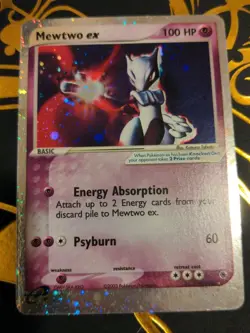 2003 Pokemon Ruby Sapphire Mewtwo EX Holo Ultra Rare 101/109 LP/NM- - Image 1