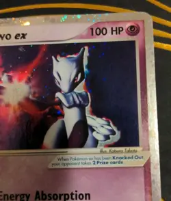 2003 Pokemon Ruby Sapphire Mewtwo EX Holo Ultra Rare 101/109 LP/NM- - Image 4