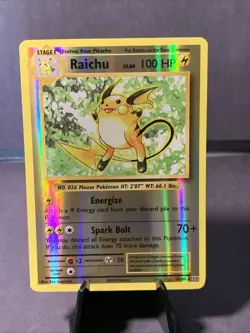 Pokemon TCG XY Evolutions Raichu Reverse Holo Rare #36/108 NM/M 2016 - Image 1
