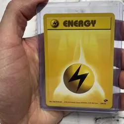 Lightning Energy 130/132 Gym Challenge Common Vintage Pokemon Nintendo LP+ WOTC - Image 1