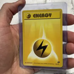 Lightning Energy 130/132 Gym Challenge Common Vintage Pokemon Nintendo LP+ WOTC - Image 2