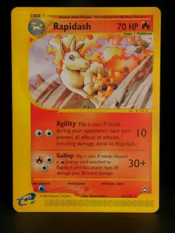 2003 Pokemon Aquapolis Rapidash 31/147 Rare Unlimited TCG Nintendo Wotc - Image 1