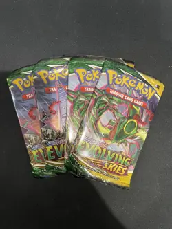 4 x Evolving Skies Loose Booster Packs | Sealed | Brand New Pokemon TCG - Image 1