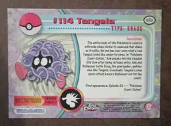 Topps Chrome Pokemon #114 Tangela Near Mint - Image 4