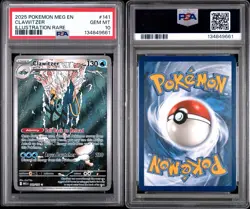 2025 Clawitzer 141/132 IR Pokemon Mega Evolution PSA 10 - Image 1