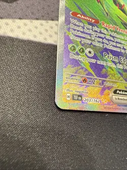 Pokemon TCG Iron Leaves EX Scarlet & Violet Temporal Forces 203/162 - Image 3