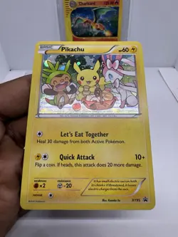 Pokemon Pikachu XY95 Promo Holo Rare - Let’s Eat Together 2016 LP - Image 3