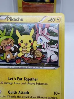 Pokemon Pikachu XY95 Promo Holo Rare - Let’s Eat Together 2016 LP - Image 4