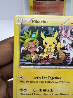Pokemon Pikachu XY95 Promo Holo Rare - Let’s Eat Together 2016 LP - Image 5
