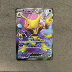Alakazam EX #188/165 Holo Full Art Ultra Rare English Pokemon 151 Pokemon TCG NM - Image 1